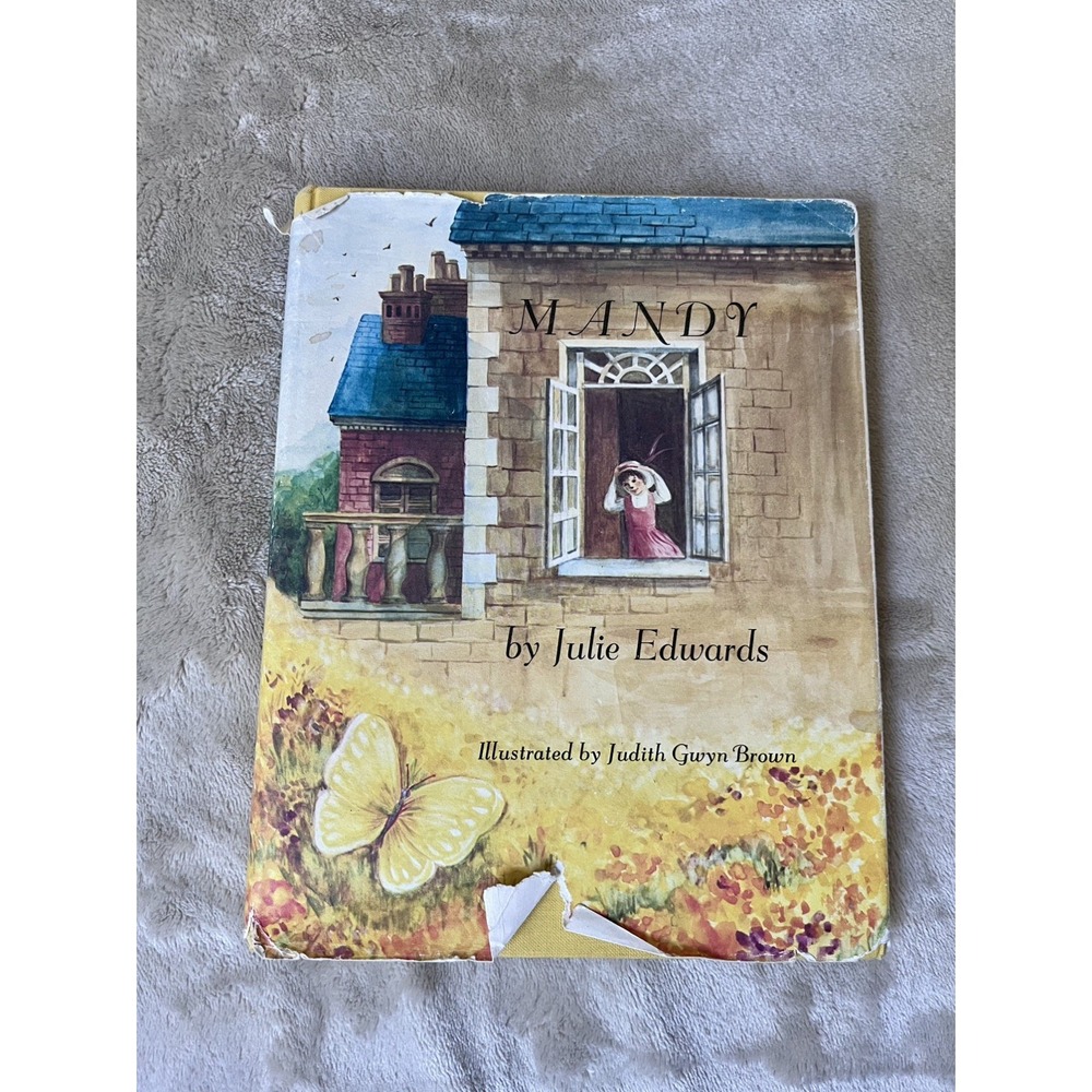 Julie Edwards Mandy Hardcover Book Kids OS Yellow Fair Vintage Julie Andrews